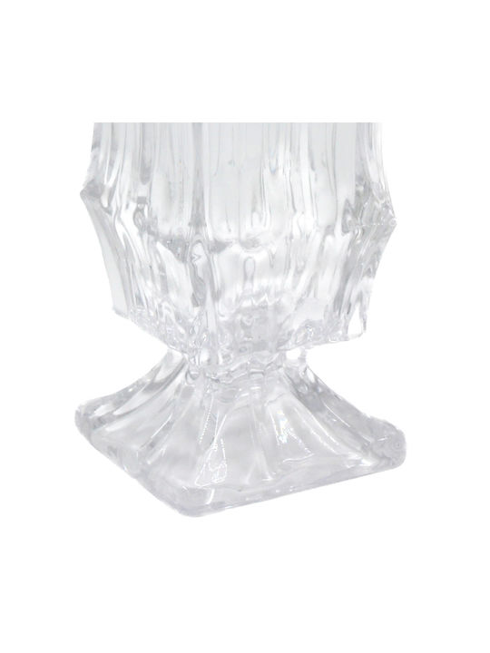 Keskor Decorative Vase Transparent 12x12x24.5cm