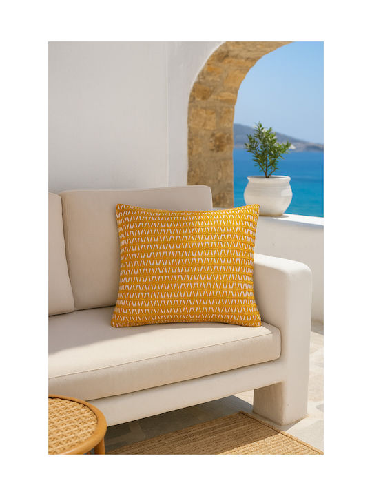 F&L Μαξιλάρι Καναπέ Κίτρινο 43x43εκ.