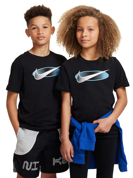 Παιδικό T-shirt Μαύρο Sportswear
