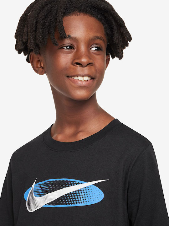 Παιδικό T-shirt Μαύρο Sportswear