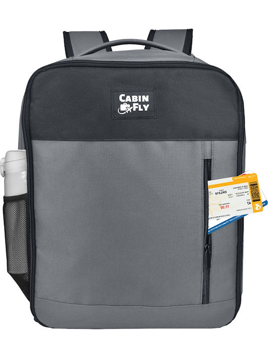 CabinFly Βαλίτσα Ταξιδίου Καμπίνας Grey με 4 Ρόδες Ύψους 55εκ.