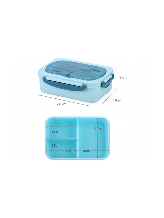 Verk Group Microwave Plastic Lunch Box Blue 21.3x14.5cm