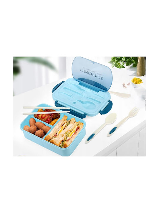 Verk Group Microwave Plastic Lunch Box Blue 21.3x14.5cm