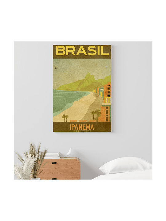 Плакат Brazil Typographic 30x40