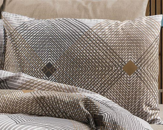 Dimcol Σετ Υπέρδιπλο 4τμχ 220x240εκ. 603 Grey-mocha