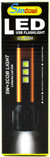 Andowl Wiederaufladbar Taschenlampe LED Orange Orange
