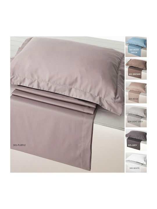 Vesta Home Athena Σεντόνι Μονό με Λάστιχο 100x200+40εκ. 306 Aqua Green