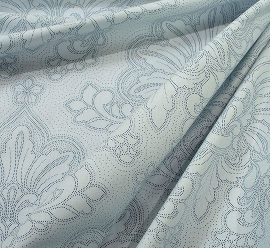 Dimcol Άρτεμις Σετ Σεντόνια Μονά 160x240εκ. Light Blue-grey (3τμχ)