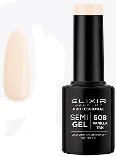 Elixir Semi Gel Ημιμόνιμο Βερνίκι Νυχιών 508 Vanilla Tan 5ml