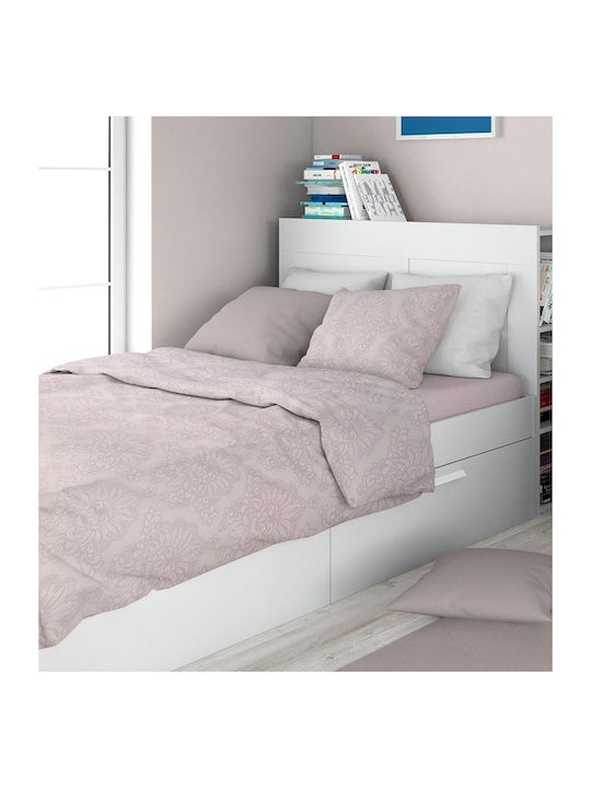 Dimcol Duvet Cover Cotton Single 160x240 Artemis 706 706 Light Purple