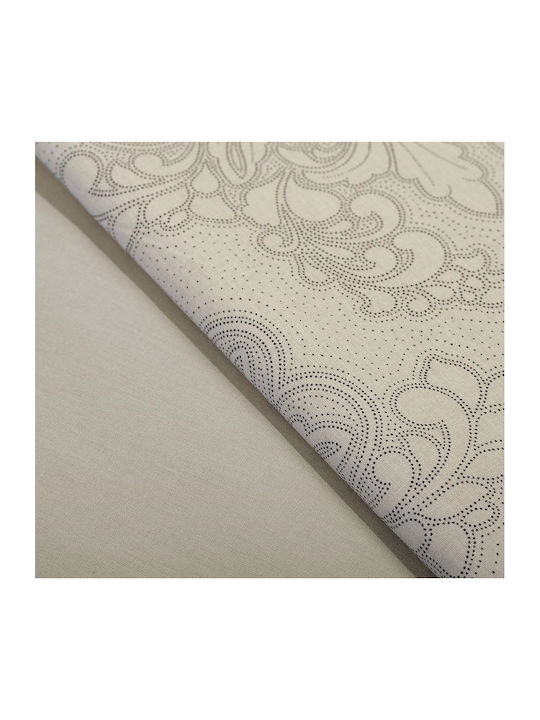 Dimcol Duvet Cover Cotton Single 160x240 Artemis 702 Beige