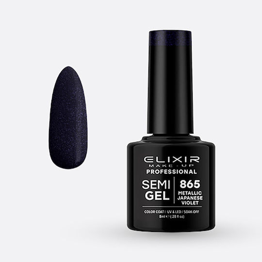 Elixir Semi Gel Ημιμόνιμο Βερνίκι Νυχιών Metallic Japanese 865 8ml