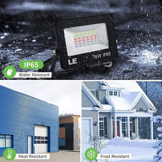 Rezistent la apă Proiector LED 15W RGB cu Telecomandă IP65