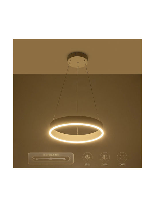 GloboStar Venom Ceiling Light White LED with Adjustable White Light 40x40cm
