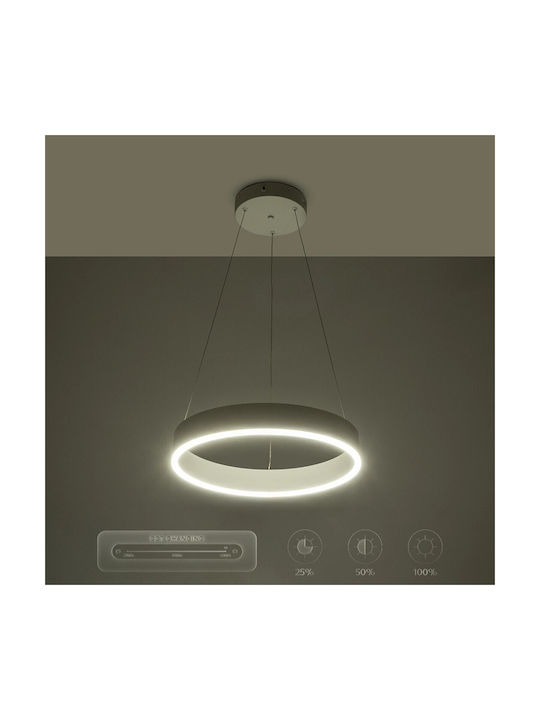 GloboStar Venom Ceiling Light White LED with Adjustable White Light 40x40cm