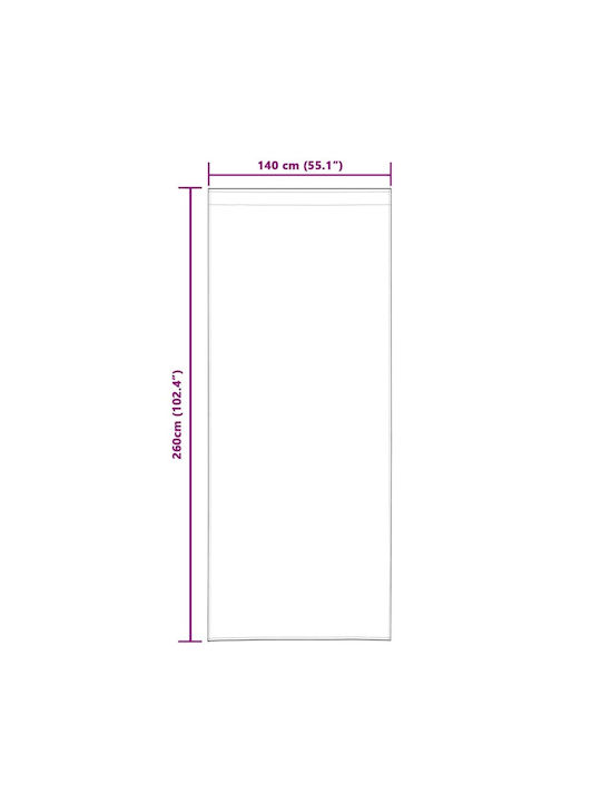 vidaXL Set Perdele Cu Coafură Bej 140x260 cm