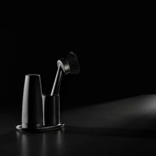 Zone Denmark Plastic Cleaning Brush with Handle Black