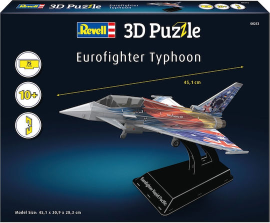 Puzzle Revell Eurofighter Typhoon Fighter Jet 3D 75 Pieces