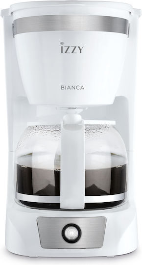 Izzy C108S Bianca Filter Coffee Machine 950W White