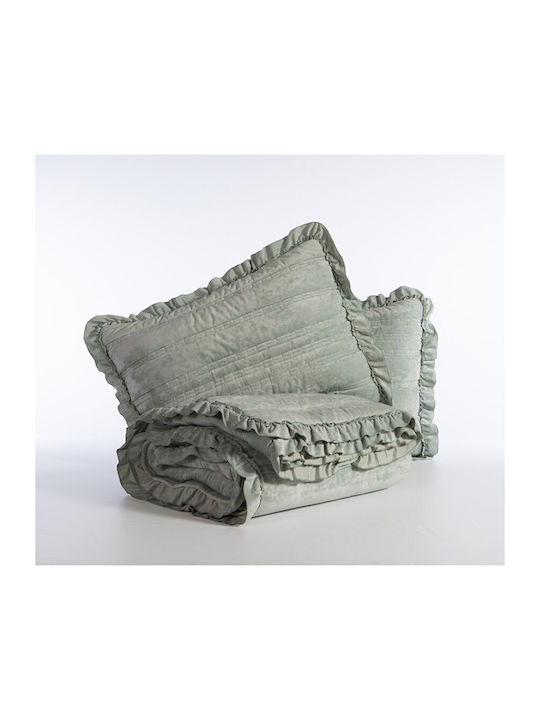Nef-Nef Homeware Sirion Κουβερλί Υπέρδιπλο από Πολυεστέρα Mint 240x230cm