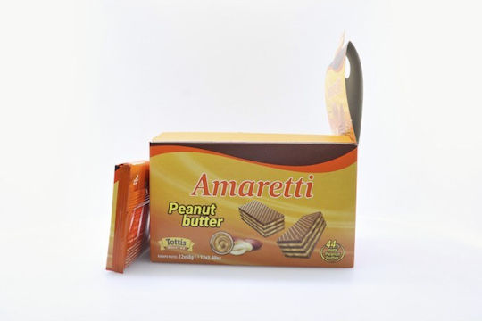 Tottis Tottis Schokolade Waffer Milch Erdnussbutter 68g 12 Stück