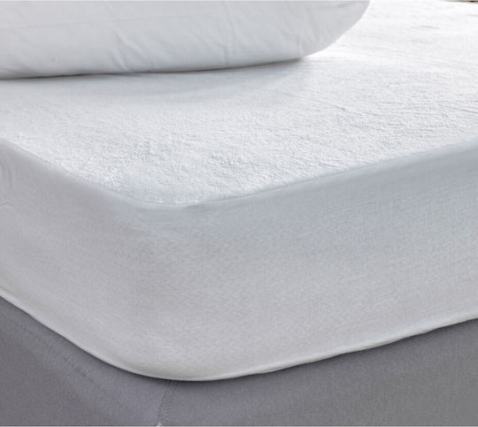 Palamaiki Protective Cover Single Waterproof with Skirt White 100x200+35cm
