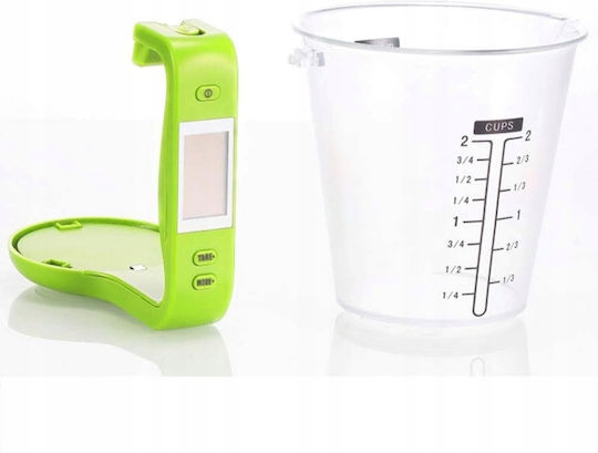 Verk Group Ψηφιακή Ζυγαριά Κουζίνας με Κανάτα έως 1kg Πράσινη