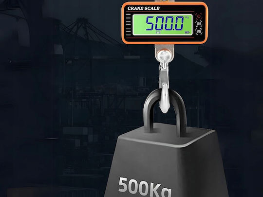 Verk Group Ηλεκτρονική Επαγγελματική Κρεμαστή Ζυγαριά με Ικανότητα Ζύγισης 500kg