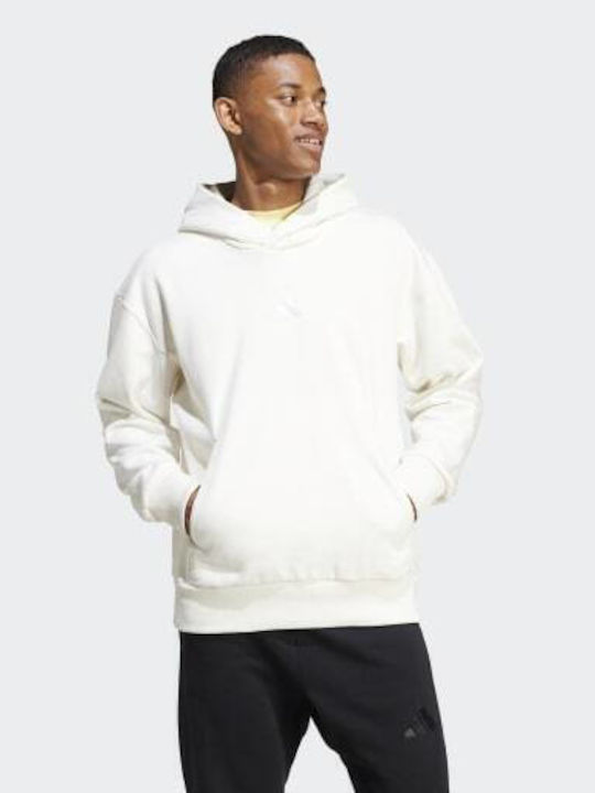 All Szn Φούτερ με Κουκούλα White
