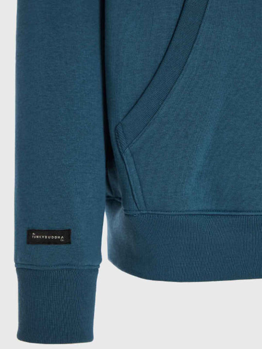 Sweatshirt with Hood Indian Teal