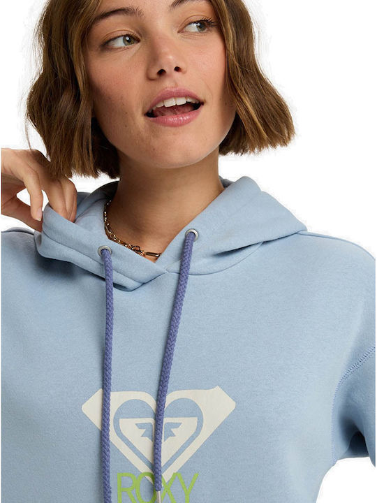 Surf Stoked Women's Sweatshirt Hooded Light Blue