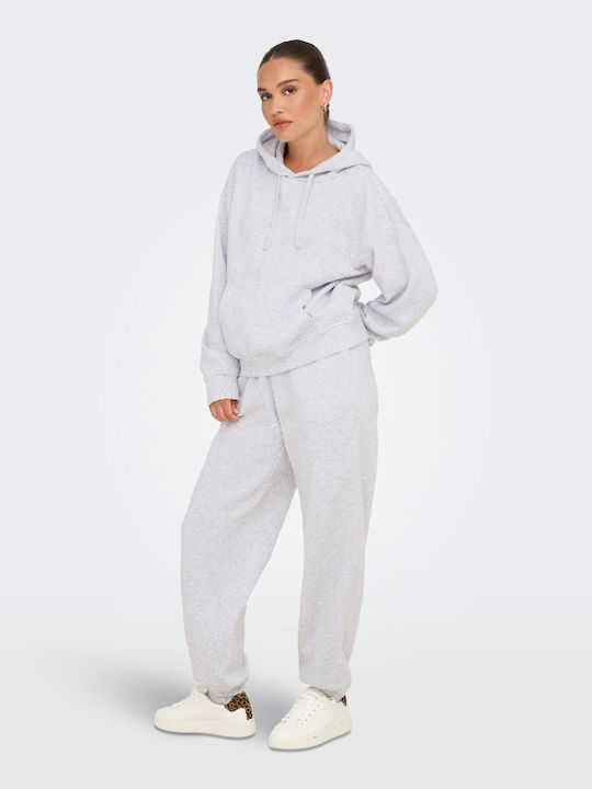 Damen Sweatshirt Kapuzen Grey