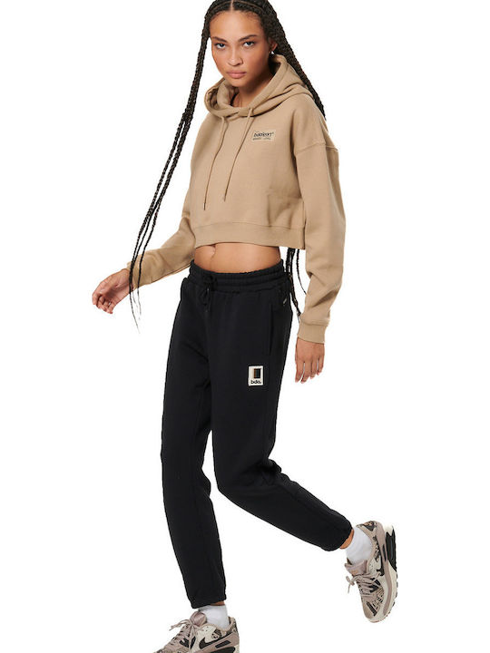 Women's Sweatshirt Hooded Beige