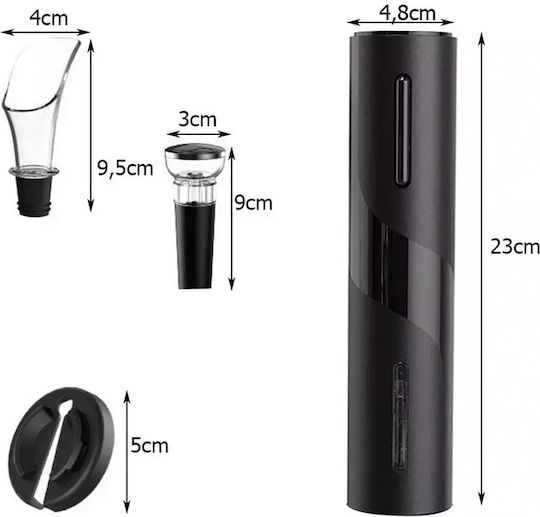 Set Complet Deschizător Electric de Vin Pompă de Vid și Pâlnie