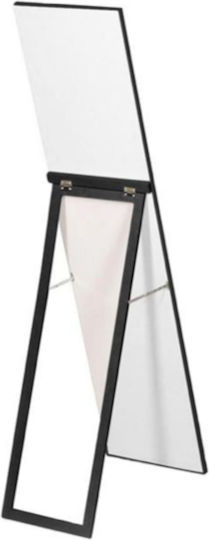 Boden- oder Standspiegel mit Schwarzem Holzrahmen 160x40cm