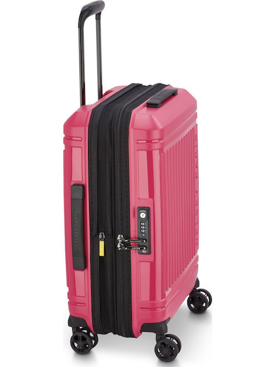Delsey Lutece Cabin Hard Suitcase Magenta With 4 Wheels Height 55cm