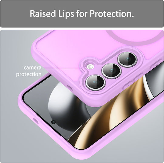 Techsuit Halofrost Umschlag Rückseite Kunststoff Rosa (Galaxy A17)
