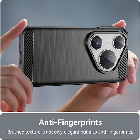 Techsuit Stoßstange Silikon / Kunststoff Schwarz (Huawei Pura 80 Pro, Huawei Pura 80 Ultra)