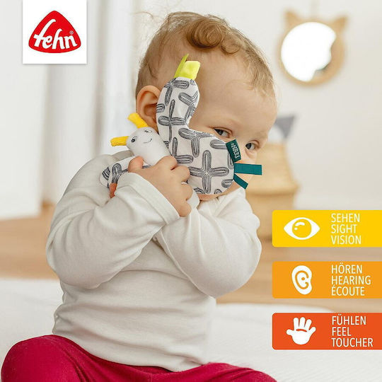 Fehn Jucărie pentru Bebeluși Happy Butterfly din Țesătură cu Muzică și Sunete pentru 0++ Luni