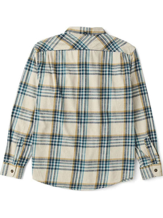 Cu mânecă lungă Flanel Cămașă Carou Beige