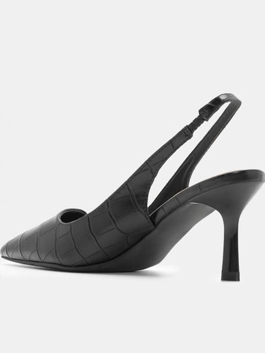 Pantofi cu toc cu Toc Stiletto & Curea Negre