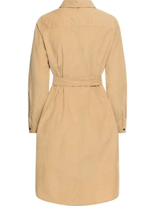 Midi Hemdkleid Ecru