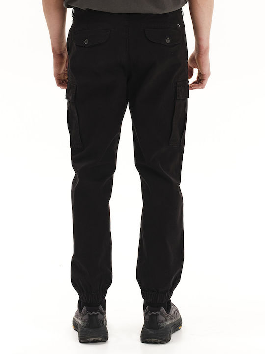 Trousers Cargo Elastic Black