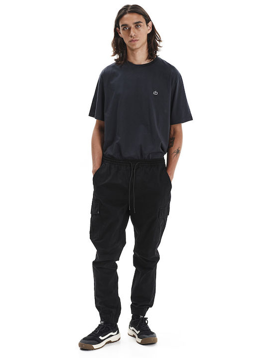 Trousers Cargo in Loose Fit Black