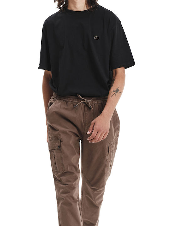 Trousers Cargo in Loose Fit Brown