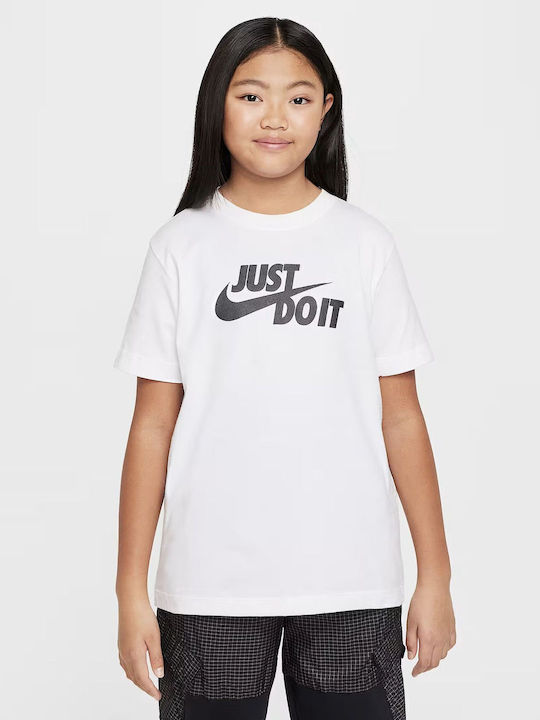 Kinder-T-Shirt Weiß Sportswear