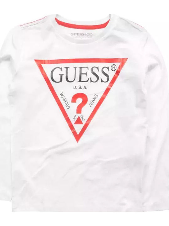 Kids' Shirt Long Sleeve Pure White
