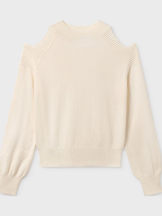 Kinderpullover Langarm Beige