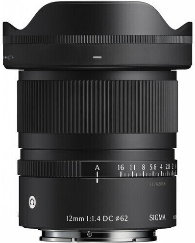 Sigma Crop Obiectiv Foto 12mm f/1.4 Fix pentru Montura Canon RF Black