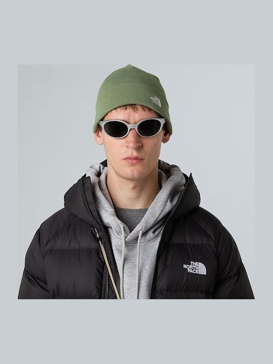 Norm Shallow Beanie Unisex Σκούφος Πλεκτός σε Πράσινο χρώμα